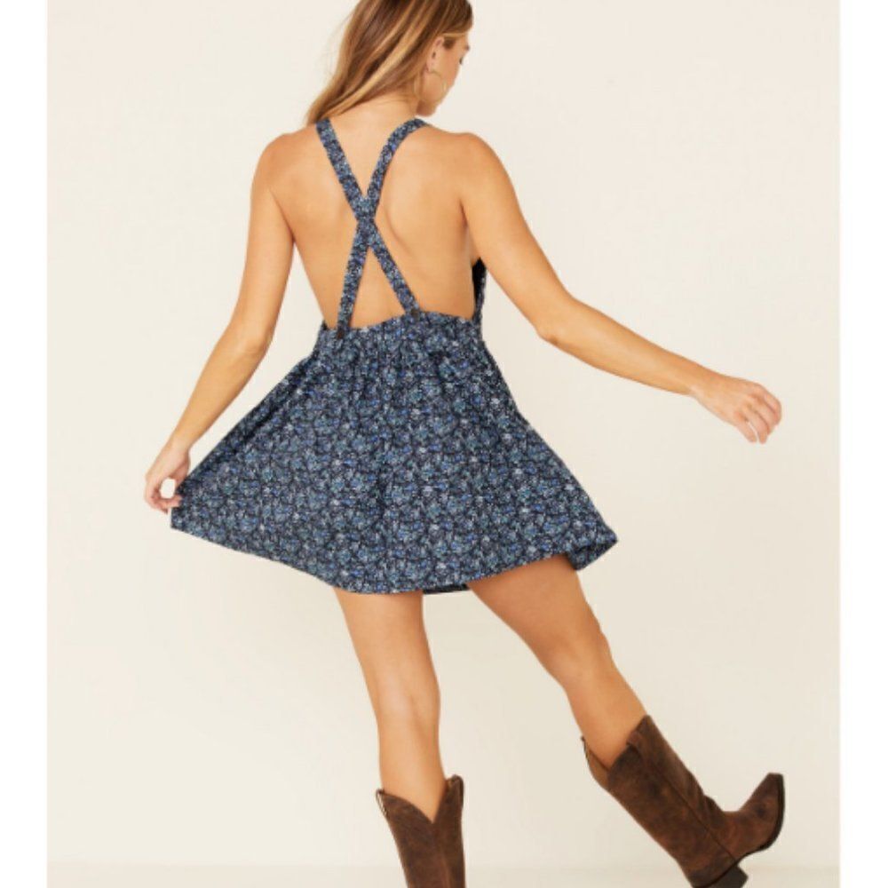 Free People Petunia Floral Mini Dress D--0119a - Picture 2 of 14